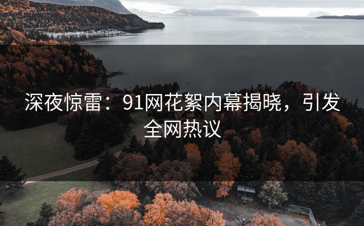 深夜惊雷：91网花絮内幕揭晓，引发全网热议